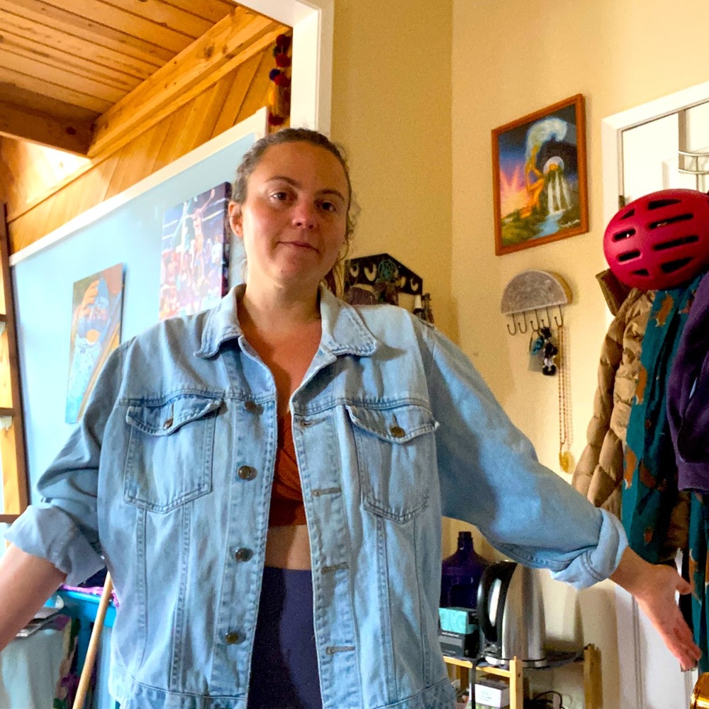 St John’s Bay Authentic Collection. Comfy jean jacket~ 20W